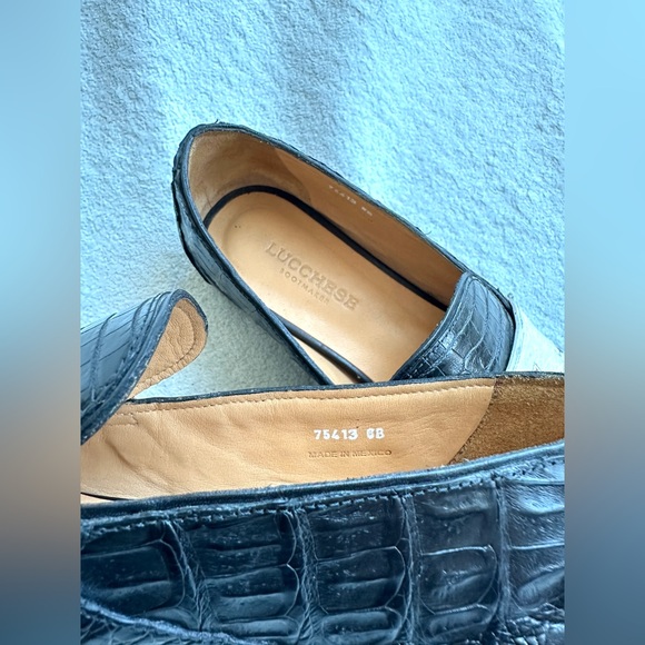 Lucchese women’s Karmen shoe loafer size 6 B caiman crocodile leather - Picture 10 of 10